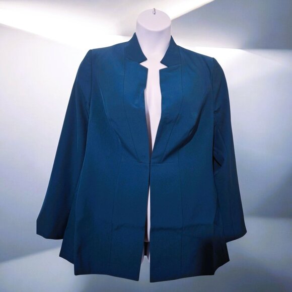 City Chic Jackets & Blazers - City Chic Hannah Jacket Teal 12 NWT